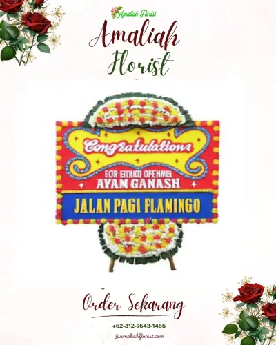 Bunga Papan Congratulation di Bangunjaya